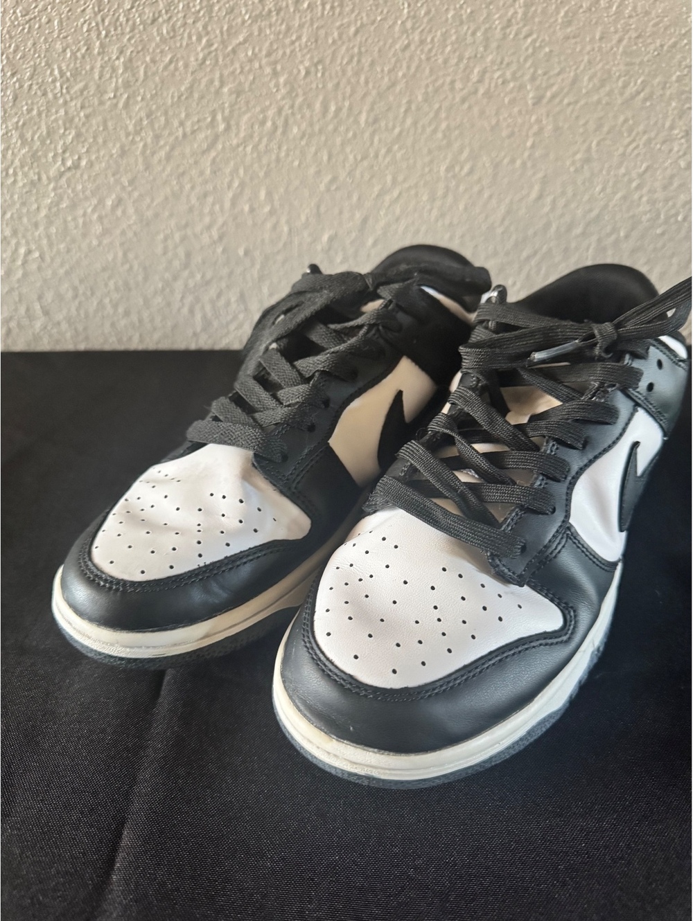 Nike Dunk Low Black White Sneakers Size 10